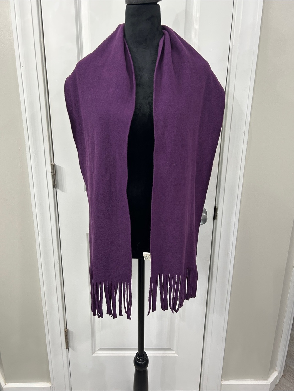 Old Navy Plum Fringe Scarf